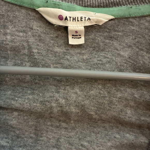 Athleta Gray Long Sleeve Hooded Dress - Picture 4 of 7